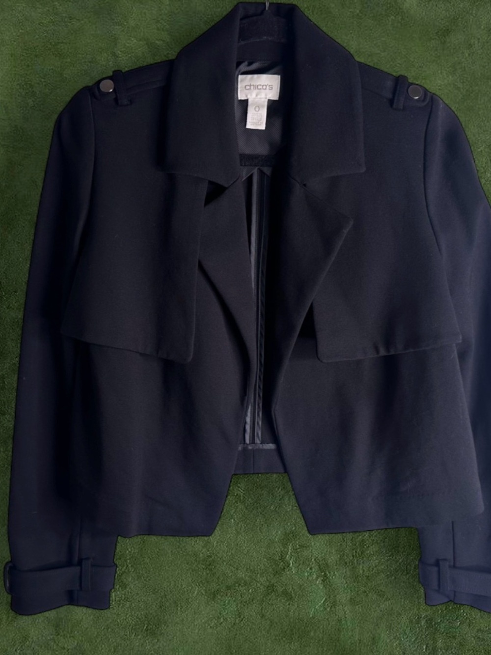 Chico’s Cropped Trench Jacket